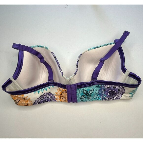Cacique Intimates Bra 42C Lined Underwired Paisley - Picture 3 of 6